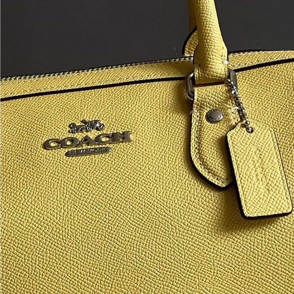 💰SOLD - CH322 - Coach Rowan Satchel with Signature Canvas Detail - Picture 5 of 12